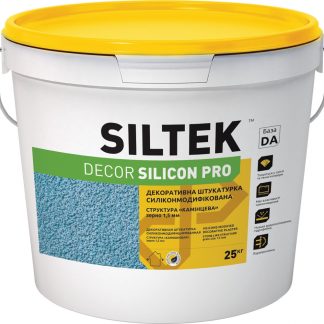 Камешковая силиконовая штукатурка Siltek Decor Silicon Pro 1.5 мм база DС (25 кг) цена купить в Киеве