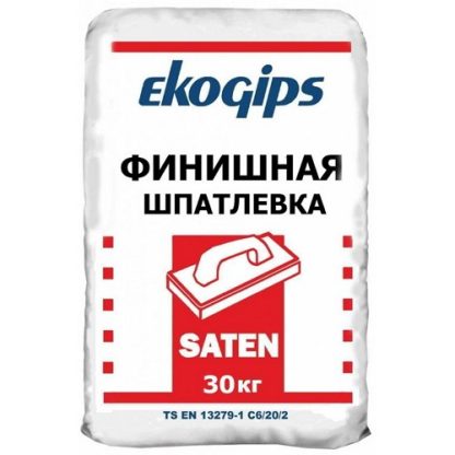Шпаклевка гипсовая финишная Ekogips Сатенгипс (30кг) цена купить в Киеве