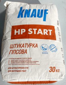 Купить Knauf HP START 30кг. Расход: 1 кг на м2.⭐В наличии на складе в Киеве по низкой цене. ✅ Дешевая доставка или самовывоз со склада в Киеве