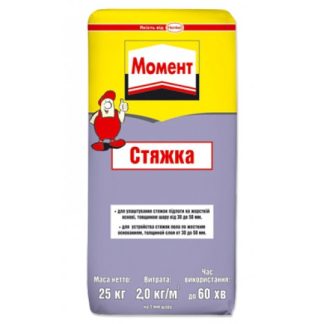 Стяжка цементная 30-50 мм Момент (25кг) цена купить в Киеве