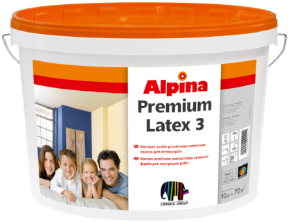 Краска интерьерная латексная матовая Alpina Premiumlatex 3 E.L.F. В1-белая (10л) цена купить в Киеве