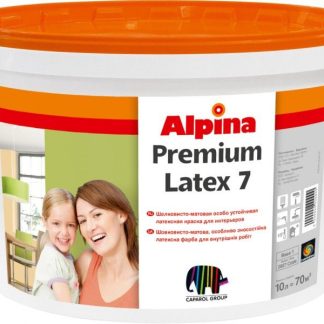 Краска латексная шелковисто-матовая Alpina Premiumlatex 7 B3-прозрачная (9,4л) цена купить в Киеве