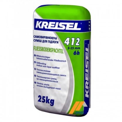 Самовиравнивающая смесь для пола 3-15мм КREISEL 412 (25 кг) цена купить в Киеве