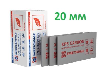 Экструдированный пенополистирол (cтиродур) 1200х600х20мм (20шт/уп) Carbon Eco 20 мм цена купить в Киеве