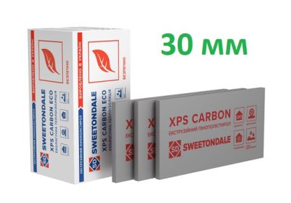 Пенополистирол экструдированный XPS Sweetondale CARBON ECO 1180х580х30 мм 13 шт/уп цена купить в Киеве