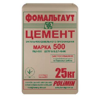 Цемент Полимин М-500 ПЦ I Д0 (25 кг) цена купить в Киеве