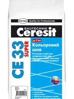Затирка Ceresit СЕ-33 PLUS 100 (2 кг) белая цена купить в Киеве