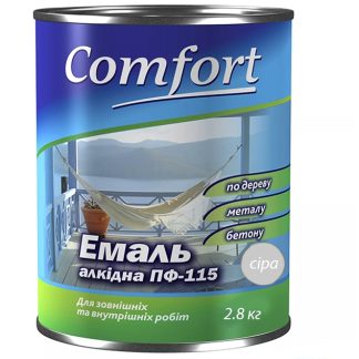 Эмаль Polycolor ПФ-115 Комфорт серая (2.8 кг) цена купить в Киеве
