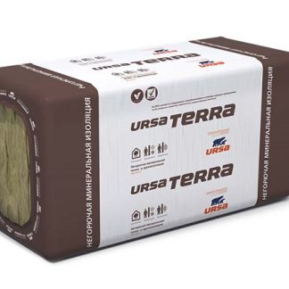Минеральная вата утеплитель изоляция URSA TERRA 37 PN 20-1250x610x50 мм