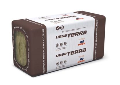 Минеральная вата утеплитель изоляция URSA TERRA 37 PN 20-1250x610x50 мм