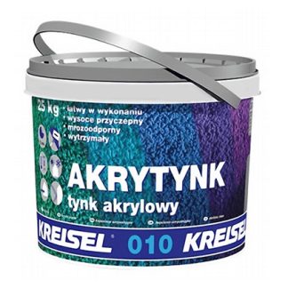 Акриловая штукатурка фасадная "Короед" Kreisel Akrytynk 010 зерно 2 мм База Д (25 кг)