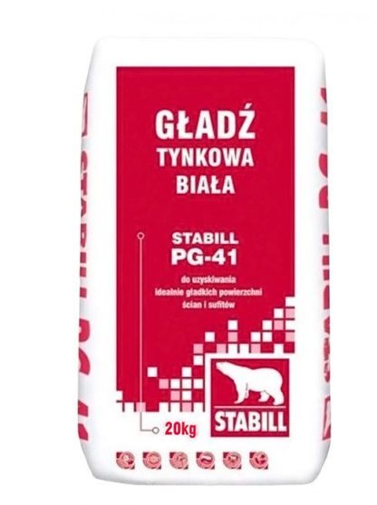 Шпаклевка финишная гипсовая Stabill PG-41 (20кг) цена купить в Киеве