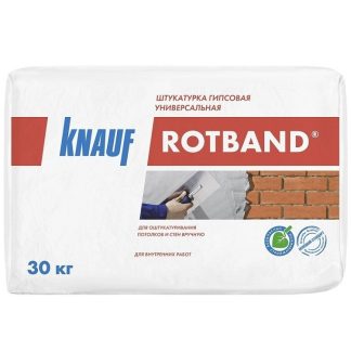 Купить Knauf Rotband MD30 кг Расход: 0.85 кг на м2.⭐В наличии на складе в Киеве по низкой цене. ✅ Дешевая доставка или самовывоз.