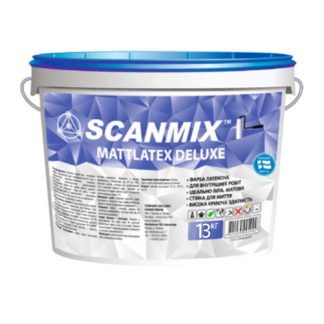 Краска латексная прозрачная Scanmix "Mattlatex Deluxe В3" (13 кг) цена купить в Киеве